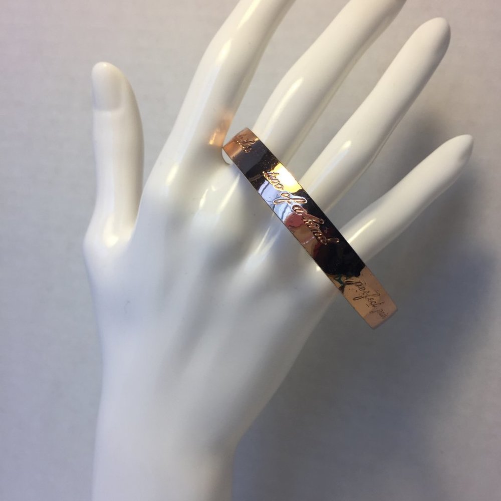 KATE SPADE Rose Gold Best Friend Ever Bangle